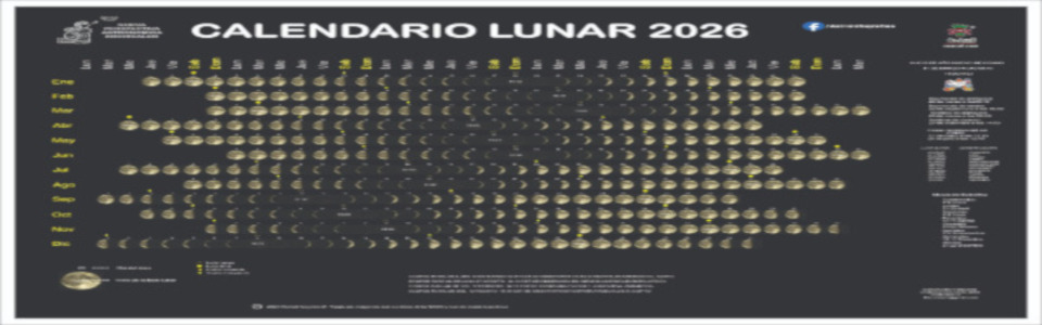 Calendario de Fases lunares 2026