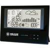 SLIM LINE WEATHER STATION WITH ATOMIC CLOCK